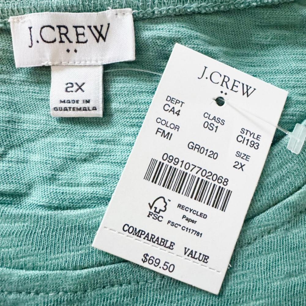 J Crew Tie Waist Mini Dress Green 2X - Picture 14 of 14